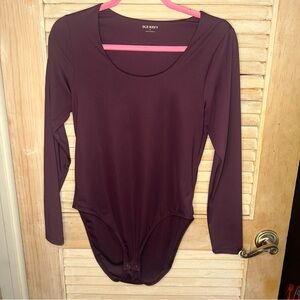 155 Old Navy Women's Bodysuit - Deep Purple - Size M
